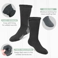 thumbnail image 5 of Debra Weitzner Thermal Heated Socks Insulated Socks for Men & Women 9-11, Striped 4 Pairs, 5 of 5