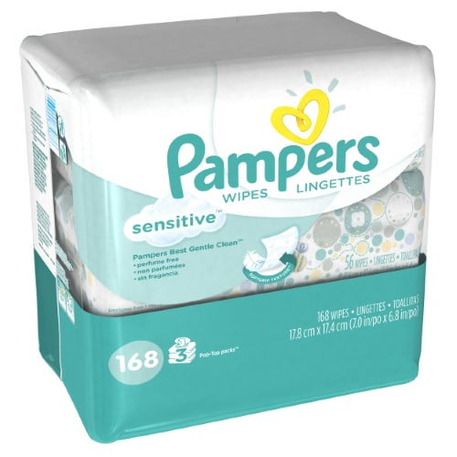 pampers wipes 3 pack walmart