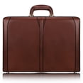 thumbnail image 1 of McKlein TURNER, Top Grain Cowhide Leather, 4.5-Inch Expandable Attache Briefcase, Brown (80484), 1 of 4