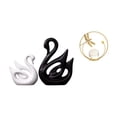 thumbnail image 1 of Figuras de cisne, bola de cristal, escultura de hierro, estatuas de cerámica, adorno abstracto artístico, adecuado para escritorio, oficina, regalo, d, 1 of 8