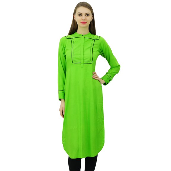 Phagun Designer Indian Rayon Punjabi Kurta For Womens Ethnic Straight Casual Tunic Kurti