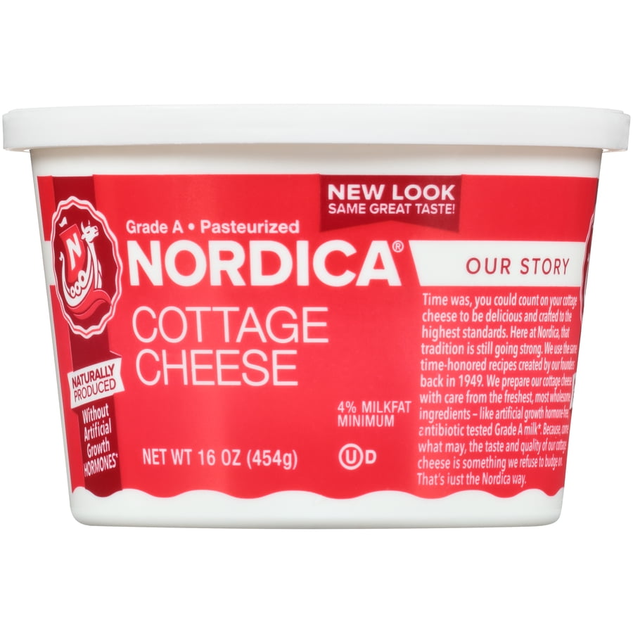 Nordica Small Curd Cottage Cheese, 4 Milkfat, 16oz
