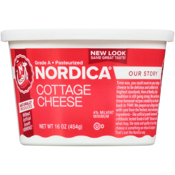 Nordica Small Curd Cottage Cheese, 4 Milkfat, 16oz