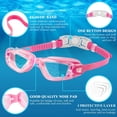 thumbnail image 2 of Kids Swim Goggles, 2 Packs Swimming Goggles for Kids Girls Boys and Child Age 4-16, 2 of 6