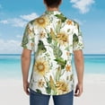 thumbnail image 4 of Disketp Hawaiian Shirts For Men,Watercolor Bright Sunflowers Print Mens Casual Short Sleeve Button Down Shirts Beach Shirt, 4 of 7
