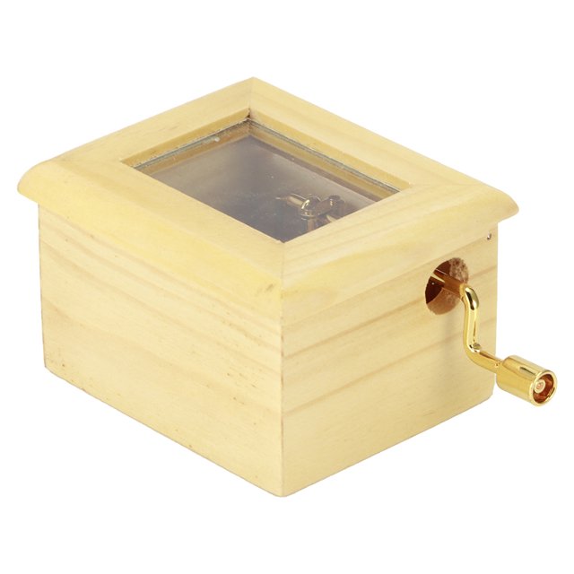 Caja De Música Con Manivela Manual Caja De Música De Madera Innovadora Para Decoración Del Hogar Para Cumpleaños De Navidad ANGGREK Otros