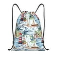 thumbnail image 1 of Fotbe Watercolor Sailboat Bolsa Mochila con Cordón Estampada, Bolsa de Gimnasio Deportiva, Bolsa Cinch, Bolsa con Cordón para Hombres y Mujeres-Medium, 1 of 6