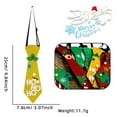 thumbnail image 2 of 6 piezas de corbatas navideñas con forma de Papá Noel, árbol de Navidad, muñeco de nieve, decoración navideña, corbatas elásticas ajustables para adultos y niños, accesorios para fiestas, 2 of 6