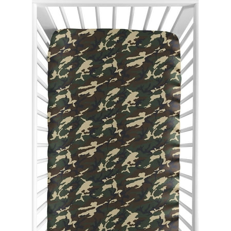 UPC: 0812305014763 | Camo Green Crib Sheet – Camo Print