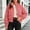 #14Red, variant on Byworldtasic Womens Bomber Gingham Jacket Cropped Plaid Jacket Windbreaker Zip Up Lightweight Casual Coat with Pockets