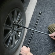 Hyper Tough Heavy Duty Lug Wrench Carbon Steel Tire Iron 16-inch, Black