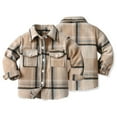 thumbnail image 7 of KYAIGUO Button Down Flannel Plaid Jacket Shacket for Kids Boy Girls Coats Shacket Cardigan Top Toddler Boys Girls Plaid Shirt 3M-12Y, 7 of 7