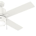 thumbnail image 5 of Hunter 52 inch Indoor Ceiling Fan with LED Light - White Ceiling Fan with Pull Chain, For Bedroom, Living Room, or Kitchen, Standard Mount, No Remote, 4 Blades - Beck 51744, Fresh White, 5 of 15