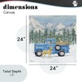 thumbnail image 4 of Stupell Industries Farmhouse Winter Pups & Truck Canvas Art, 24 x 24, by Paul Brent, 4 of 8