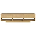 thumbnail image 2 of Nexera Rustik TV Stand for TVs up to 80 inches, Golden Maple, 2 of 6