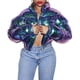 thumbnail image 1 of Abrigo corto, otoño e invierno, chaqueta cálida de manga larga abullonada para mujer, chaqueta de algodón de colores brillantes, multifuncional, 1 of 5