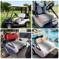 thumbnail image 6 of Golf Cart Seat Covers for 2 Seater, Pink Grey Soft Microfiber Cart Seat Towel Blanket, Gray Farmhouse Modern Rustic Absorbent Breathable Non Slip Bench Seats Protector for Golf Course 51"x31", 6 of 9