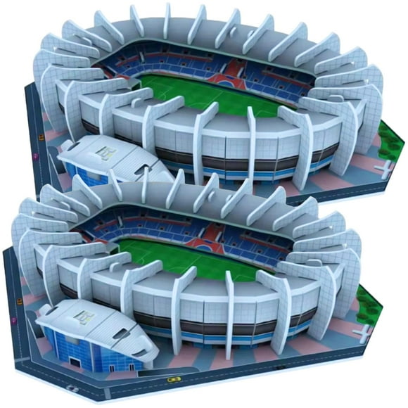 Estadio de Soccer ParcDesPrinces 2Pzas París 44 Partes 17.6x15.3x3.5cm EPS.