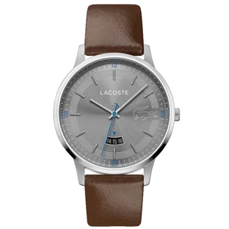 LACOSTE 2070017 BLACK/WHITE DIAL SILICONE STRAP MENS WOMENS  display picture 1