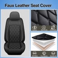 thumbnail image 6 of Car Seat Covers,Full Set for GMC Sierra 1500 2019-2025 5 Seats Waterproof Leather Seat Cover Automotive Seat Protector Black,Full Set(2 Row 5 Seats), 6 of 11