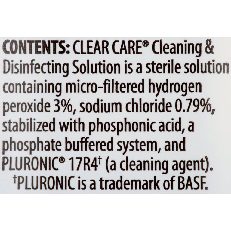 4 pack) CLEAR CARE Cleaning & Disinfecting Contact Lens Solution