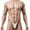 White, variant on Men's Funny Lingerie Sexy Strap Adjustable Thong T Pants U Bag Design Men's Bodysuit Womens Sleepwear Sexy