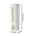 thumbnail image 2 of Plastic Bag Holder Wall Mount, Trash Bag Dispenser Roll Holder Kitchen Under Sink, Grocery Bags Storage Hanging Over Cabinet Door Bag, 2 of 5
