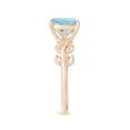 thumbnail image 3 of ANGARA Natural Nature Inspired Cushion 1.95 ct Aquamarine Ring in 14K Rose Gold for Women (Size-8mm) | March Birthstone, Birthday, Anniversary, Jewelry Gift for Women | Natural Aquamarine Ring, 3 of 10