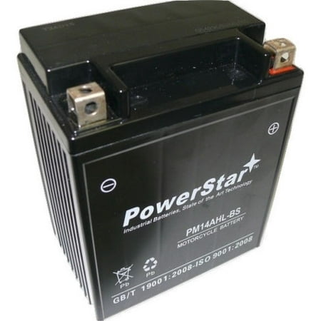 14AHL-BS Powersports Battery - Replaces: ETX15L, YTX14AHL-BS, (Best Place To Replace Car Battery)