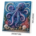 thumbnail image 6 of Clearance Gunhay Ocean Theme Pearl Art DIY Kit, 3D Sparkling Coastal Wall Decor, 3D Octopus Diamond Painting Craft with Frame, Sea Themed Artwork Set for Adults & Beginners, 6 of 8