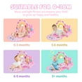 thumbnail image 4 of EOTVIA Baby Play Mat with Piano, Musical Activity Fitness Gym for Newborn, Infant Playmat Piano Suitable for 0-3 Year Boys and Girls Tummy Time, Pink, 4 of 7