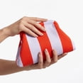 thumbnail image 3 of AMVKLX Crotched Purses for Women Purse Crochet Summer Beach Woven Crochet Purse Dumpling Striped Ruched Cloud Purse Evening Handbag Red, 3 of 7