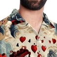 thumbnail image 5 of Love Men's Button Down Casual Hawaiian Print Short Sleeve Summer Beach Shirt, 5 of 6
