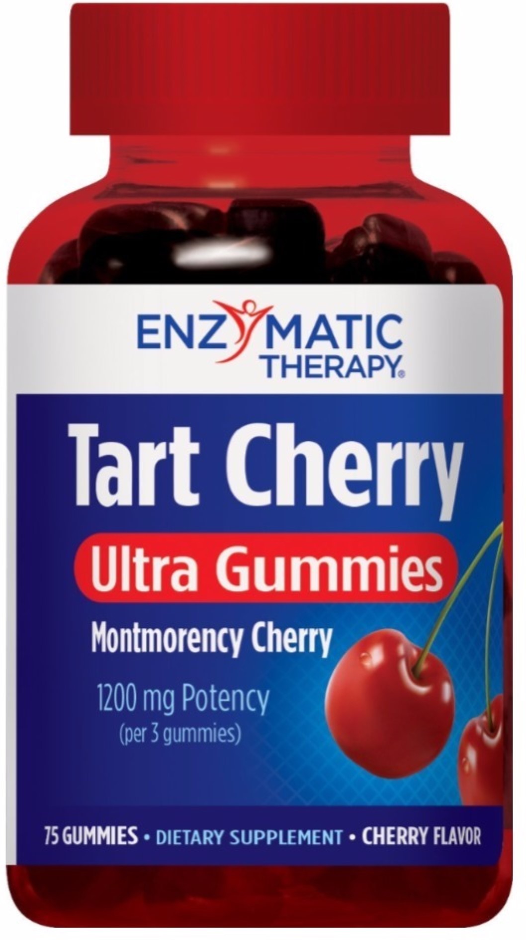 2 Pack Enzymatic Therapy Tart Cherry Ultra Gummies Supplement, Cherry