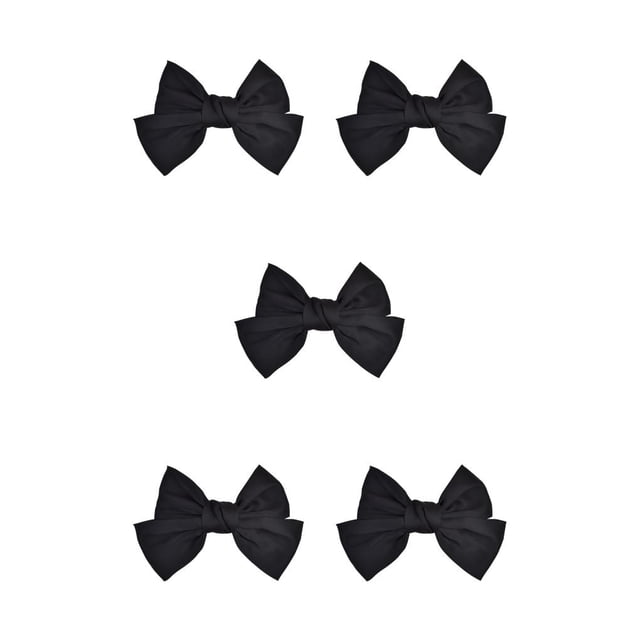 Bandeau Grand pour Cheveux, Pince à Ressort, Nœud Réglable, Multicolore, Sans Accroc, Porte-Queue, Épingles à Cheveux, Chouchous pour Filles, Pince Noire 5Ensemble