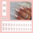 thumbnail image 2 of Fofosbeauty 24pcs Press on False Nails Tips, Square Fake Acrylic Nails, Smart Aurora, 2 of 9