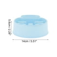 thumbnail image 2 of Unique Bargains 1 Pc Cat Shaped Pets Bowl for Indoor and Outdoor Camping PP Blue, 2 of 4
