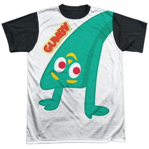 Gumby - Bend Backwards - Short Sleeve Black Back Shirt - Large