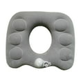 thumbnail image 2 of Almohada inflable tipo Donut, cojín para asiento, cojín para asientos de avión, coches y trenes gris, 2 of 8