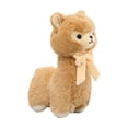 thumbnail image 2 of Cuddly White Alpaca Llama Lamb Toy - 9.84" Stuffed Animal Cushion Plush Doll, Kawaii Plushie, 2 of 6