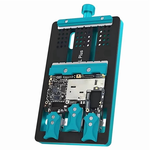 RL-601L PLUS Universal Double-Slot Motherboard Fixture Phone IC Chip BGA PCB Motherboard Jig Board Holder Repair Tools,1 * Motherboard Fixture