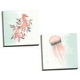 thumbnail image 2 of Gango Home Decor Coastal Splash III & IV; Two 16x16in Hand-Stretched Canvases, 2 of 6