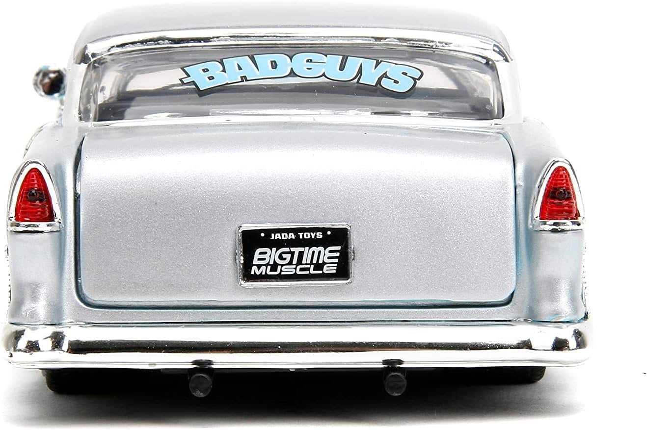 Jada 1955 Chevrolet Bel Air Diecast Model Car, Light Blue/Silver