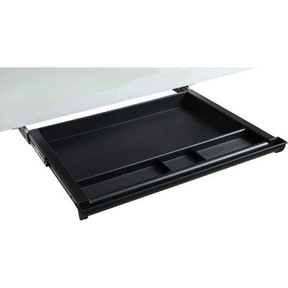 Laminate Desk 4-Compartment Drawer, Black
