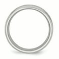thumbnail image 2 of Stainless Steel Ridged Edge 8mm Brushed and Polished Band Ring 11 Size, 2 of 5