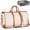 Beige, variant on Garment Duffle Bags for Travel, Convertible Carry  Garment Bag for Women, Large PU Leather Foldable Travel Bag with Shoe Pouch, 2 in 1  Suitcase Dress Suit Travel Bags,