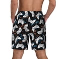 thumbnail image 2 of Lsque Mens Swim Trunks Game Pattern - Bathing Suit Compression Liner - Beach Swim Shorts Swimwear - (S-3XL) - Stretch Quick Dry -, 2 of 9