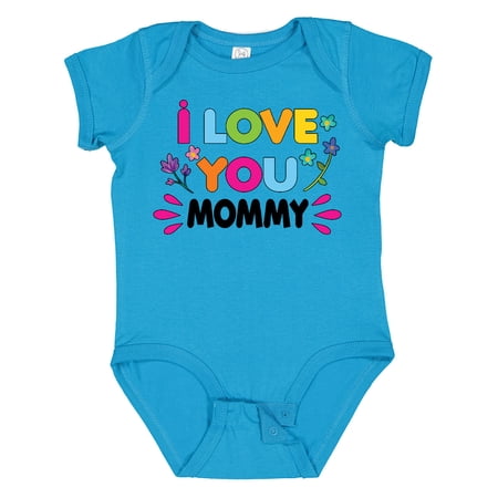 

Inktastic I Love You Mommy with Flowers Gift Baby Girl Bodysuit