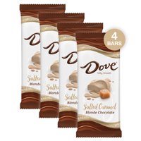 (4 pack) Dove Salted Caramel Blonde Chocolate Candy Bar, 3.3 Oz