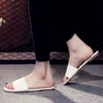 thumbnail image 4 of Anuirheih Clearance Slip on Sandals Women,Women Beach Breathable Color Sandals Home Slipper Flip-Flops Flat Shoes(White), 4 of 6